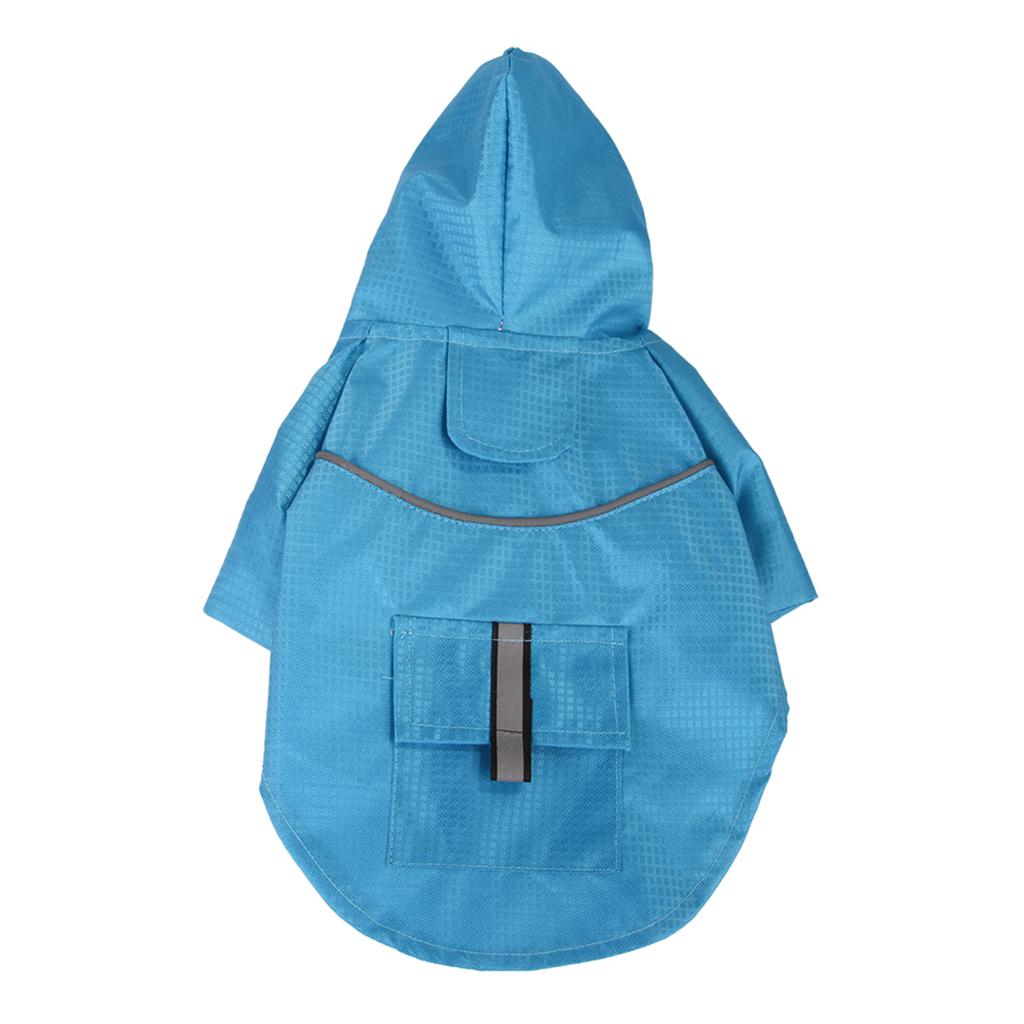 Fashion Pet Dog Waterproof Raincoat Hooded Jacket For Dogs Puppy