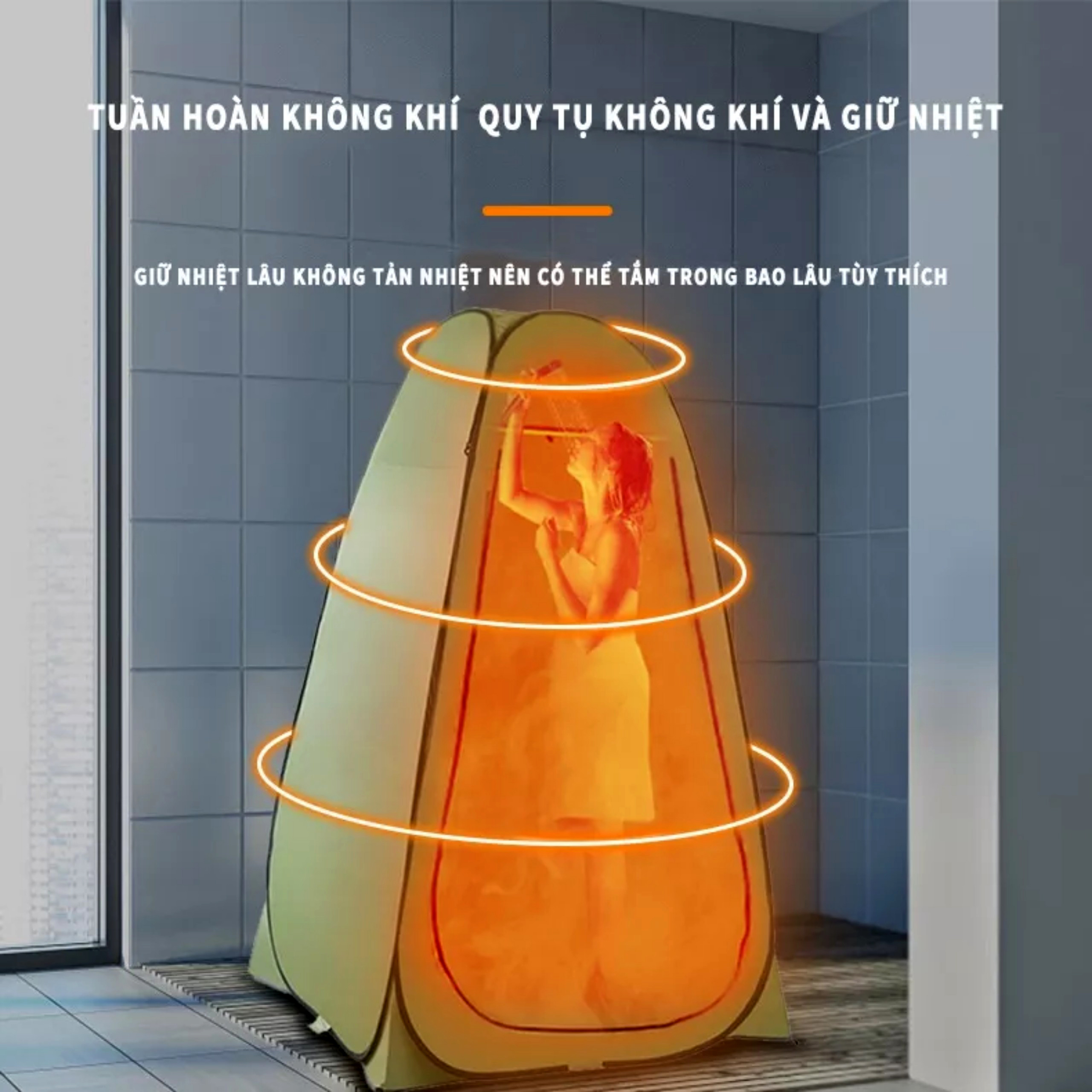 LỀU THAY ĐỒ WC XÔNG HƠI VẢI 2 DA DẦY CHỐNG XUYÊN THẤU