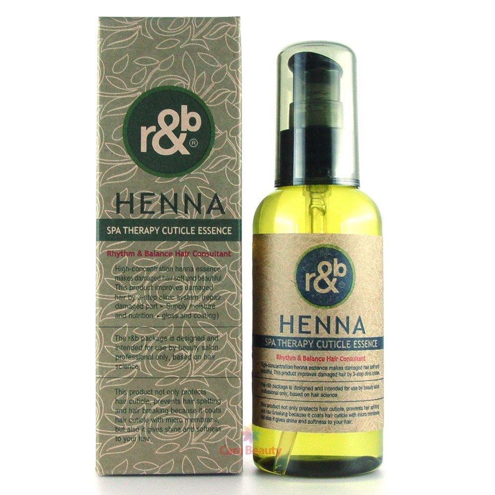 Dầu bóng tóc thảo dược hỗ trợ trị tóc khô hư thiếu dưỡng chất R&amp;B Henna Therapy Cuti Essence, Hàn Quốc 100ml