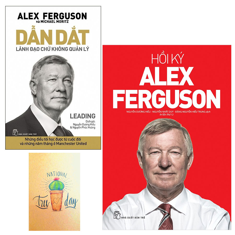Combo Hồi Ký Alex Ferguson và Dẫn Dắt - Lãnh Đạo Chứ Không Quản Lý Tặng Kèm Sổ TAy Xương Rồng
