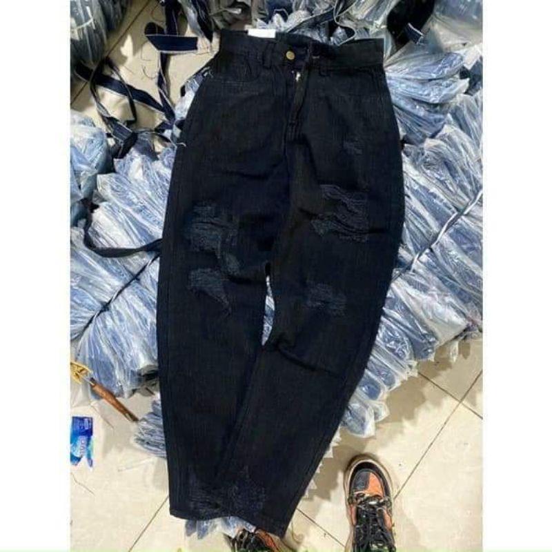 - - QUẦN BÒ DÁNG BAGGY RÁCH - - mẫu hot 2022