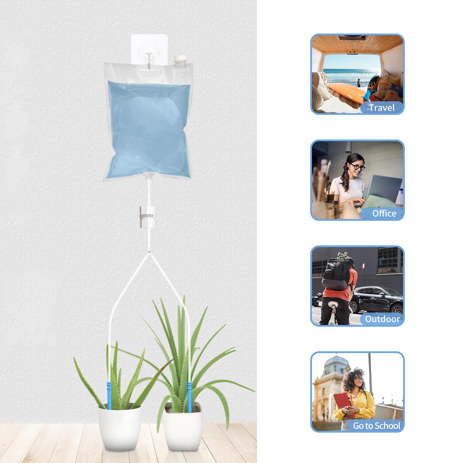 Automatic Plant Waterer Potted Flower Self Watering Devices Double Slow Release Irrigation Stake Drip Irrigation Kit