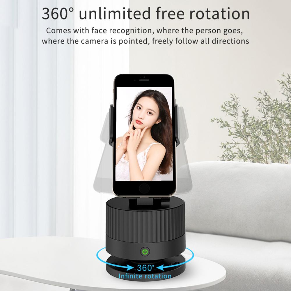 Thiết bị truyền hình trực tiếp thông minh 360 ° Chụp ảnh AI Hỗ trợ bố cục chân dung Màn hình dọc ngang Màu đen