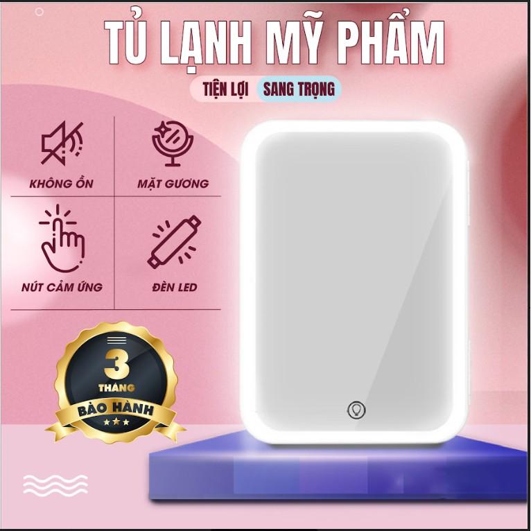 Tủ lạnh mini mặt gương đựng mỹ phẩm dung tích 8 Lít