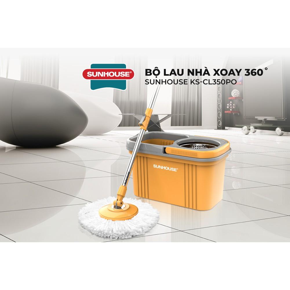 Bộ lau nhà xoay 360 độ SUNHOUSE KS-CL350PO