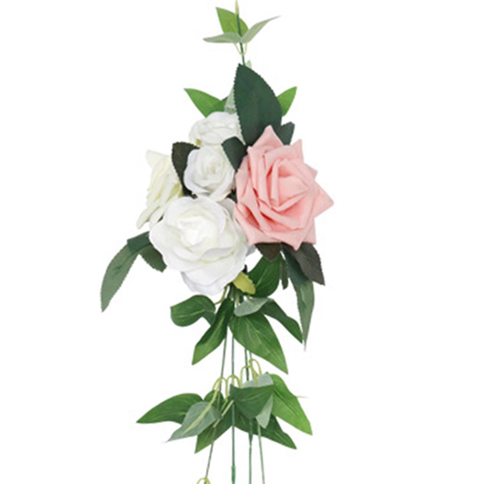 Chair Back Flower Backdrop Decor Decorative for Garden Wedding Backdrop Ceremony Party