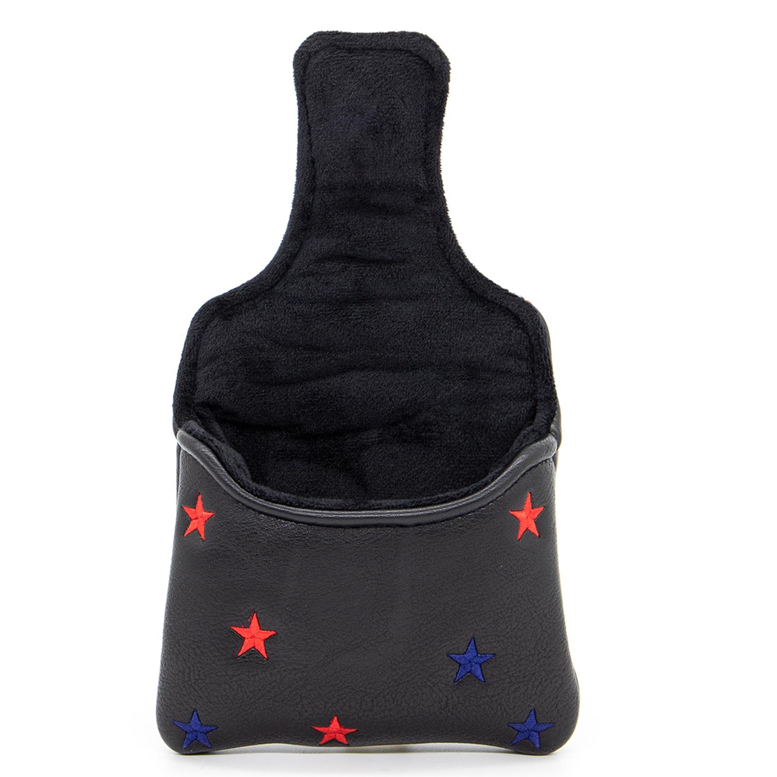 Golf Putter Head Cover PU Leather Magnetic Closure Headcover Protector Case