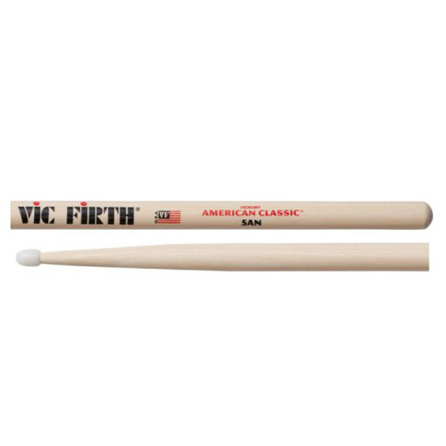 Dùi Trống Vic Firth Đầu Nhựa 5AN, 7AN - American Classic Hickory Drumsticks Hàng Chính Hãng - Kèm Móng Gẩy DreamMaker