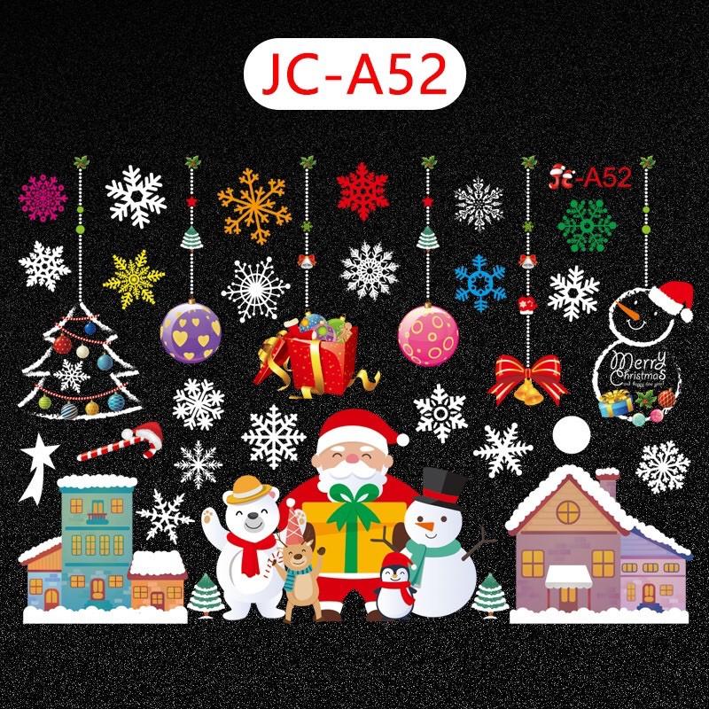 Decal trang trí Noel Hít Tĩnh Điện - Ông già Noel ôm các bạn chào lễ