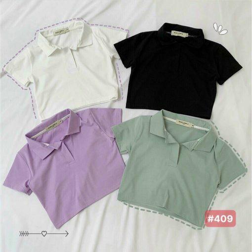 Áo Croptop Polo Basic CT14