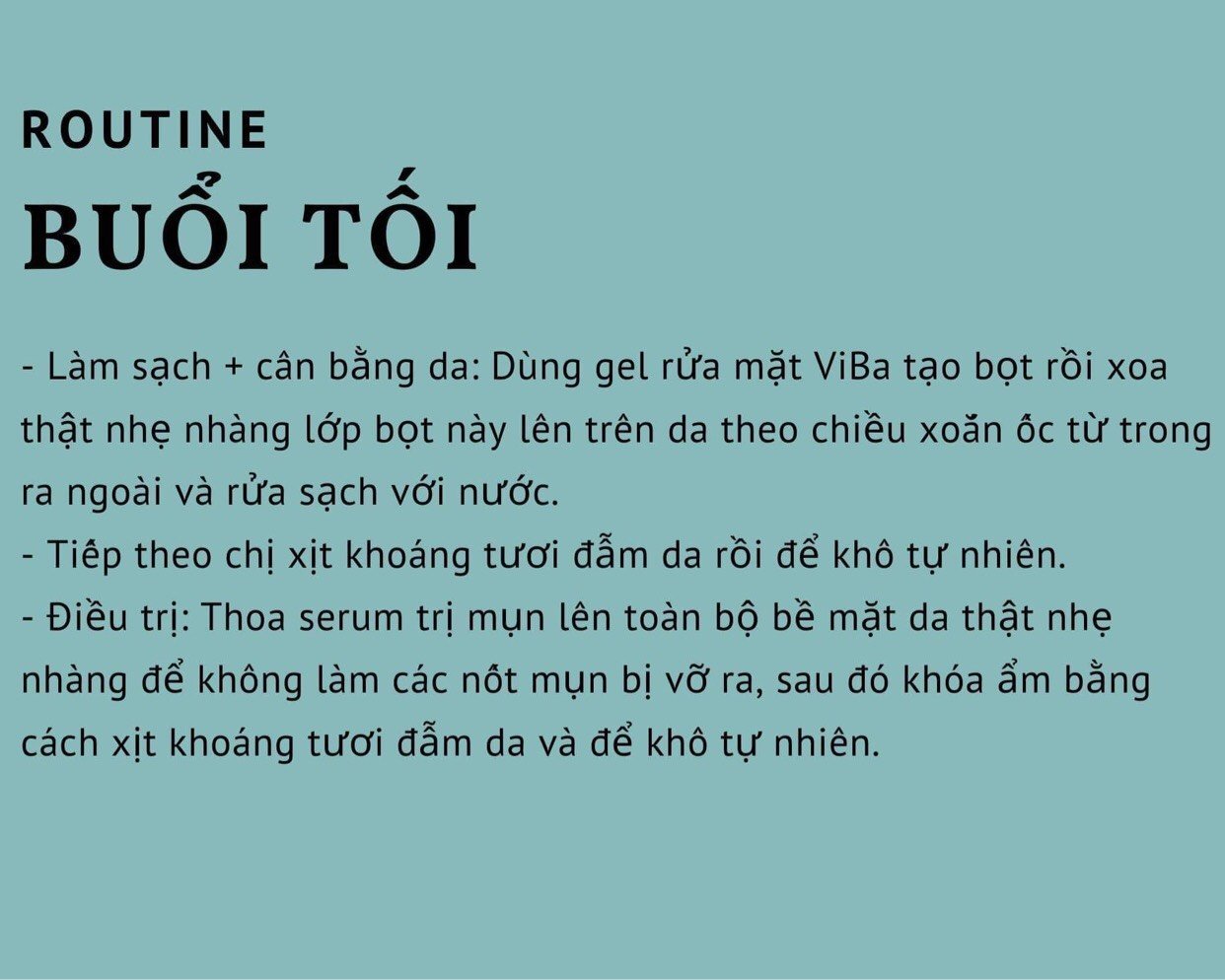 [Liệu Trình MiNi] Bye Bye Mụn Tiện Dụng Chất Lượng Đỉnh Cao - Khoáng Tươi Viba