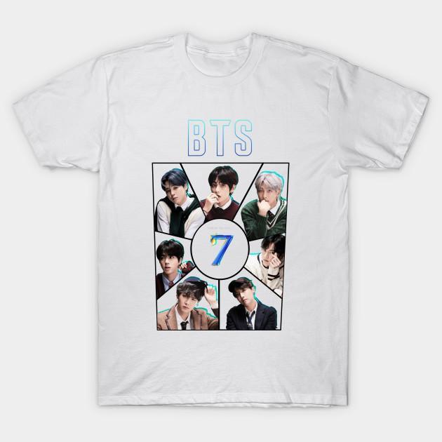Áo thun cotton in hình BTS quà tặng ARMY