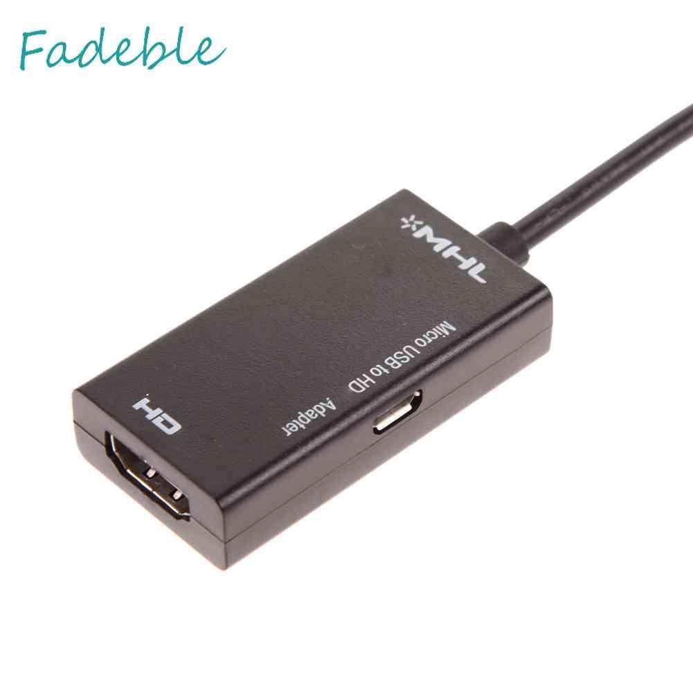 Bộ ChuyểN ĐổI Micro USB Sang HDMI A / V TV Cho LG HTC SonySamSungHDTV