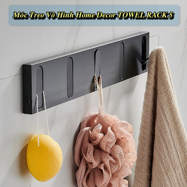Móc treo vô hình Home Decor TOWEL RACK 5 - Home and Garden