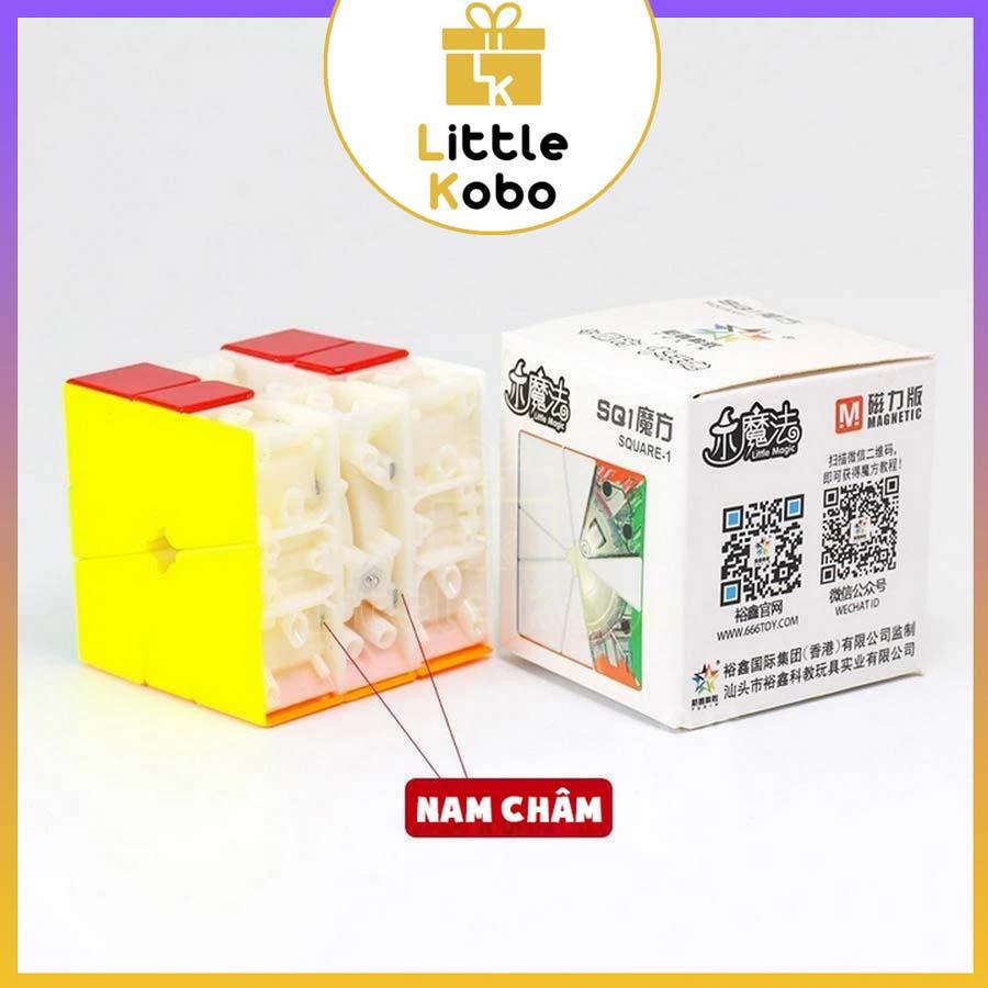 Rubik YuXin Square-1 M Nam Châm Little YuXin Magic Rubic Biến Thể SQ1 Stickerless