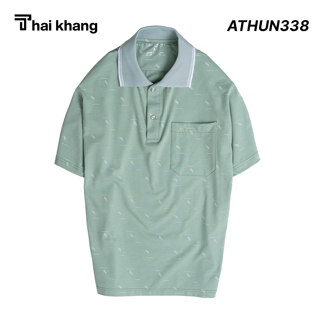 Áo thun nam trung niên họa tiết THÁI KHANG vải cotton mềm mặc thoải mái ATHUN33