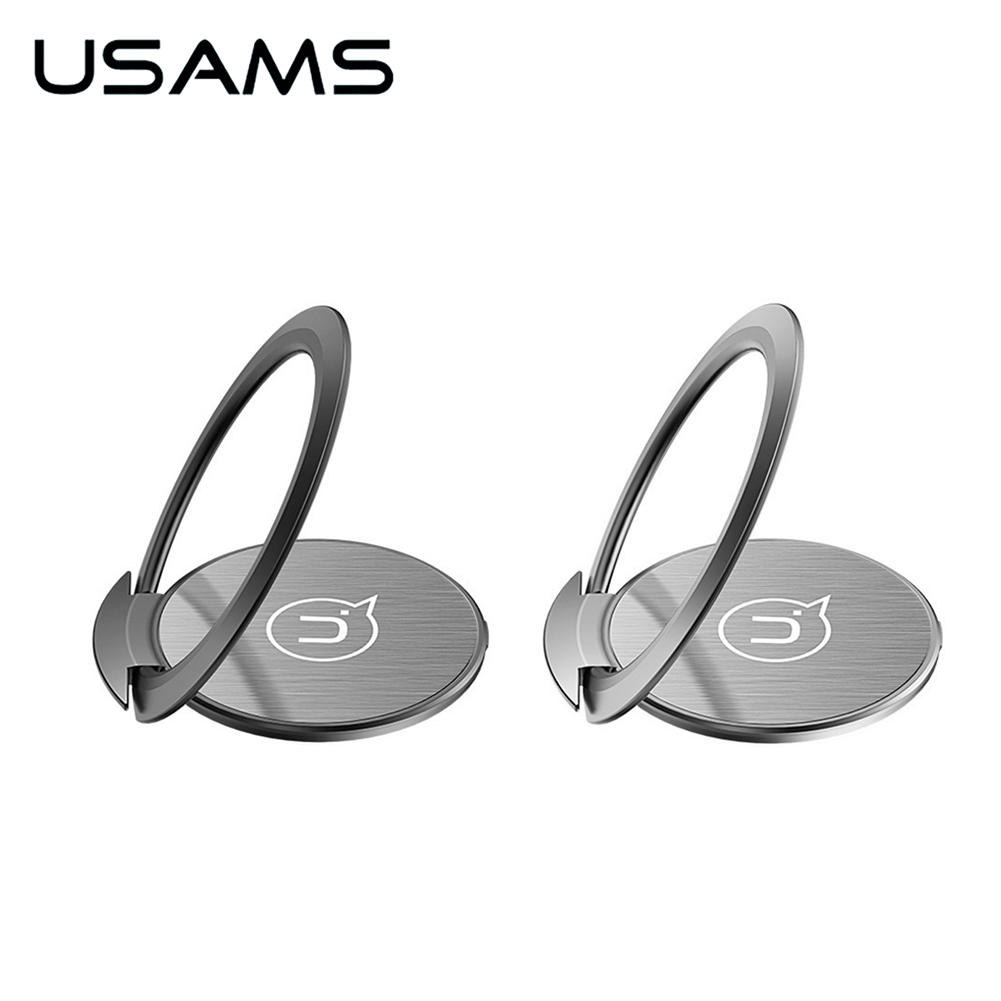 Giá đỡ iRing Usams Spinner tích hợp hít xe hơi (Màu ngẫu nhiên) - Hàng chính hãng