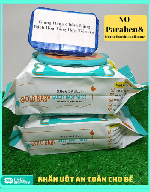 Combo 2 Bịch Khăn Giấy Ướt GOLD BABY 2 X 100 Tờ