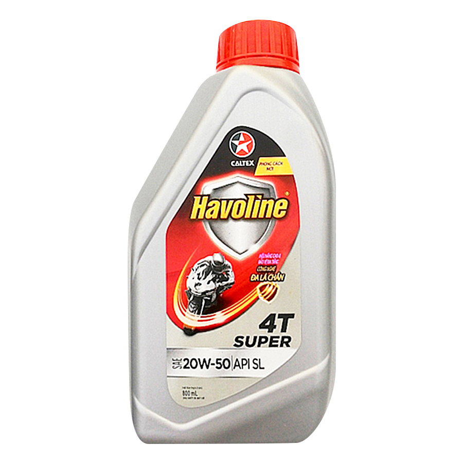 Bộ Nhớt Caltex Havoline 20W50 Và Dung Dịch Làm Sạch Nhiên Liệu Xăng Caltex TCP