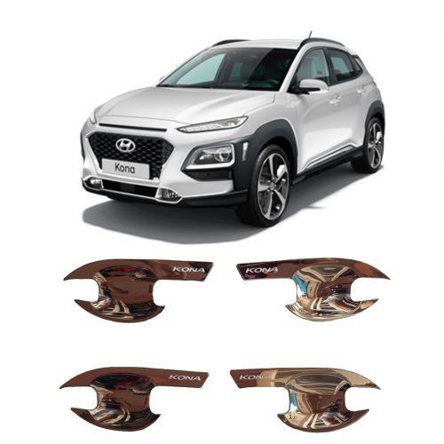 BỘ ỐP TAY, HÕM CỬA MẠ CROM DÀNH CHO XE HYUNDAI KONA 2019