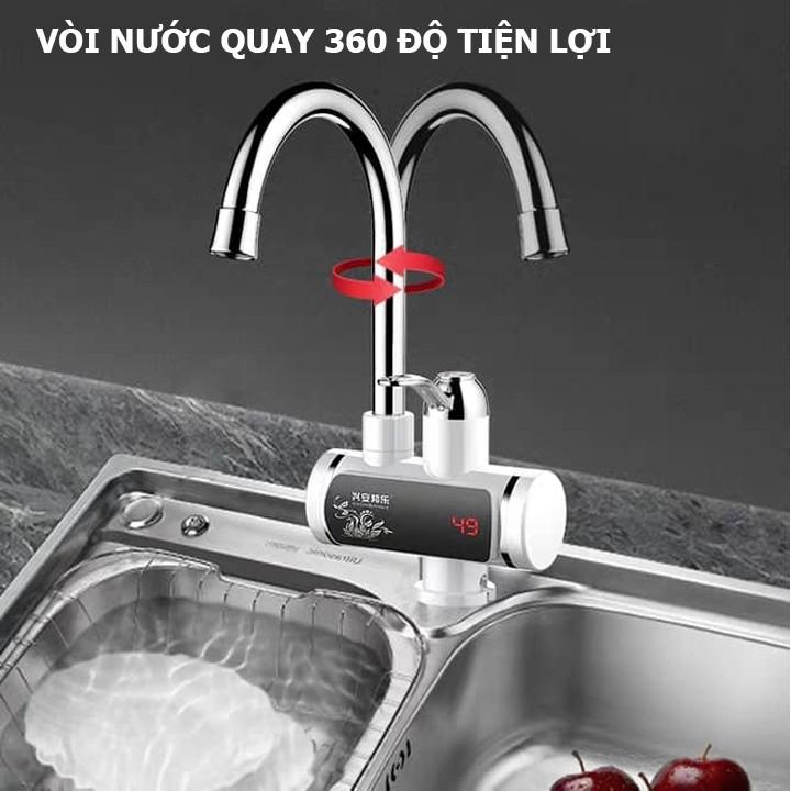 Máy nước nóng lạnh lắp đặt tại vòi mini loại thường không vòi sen