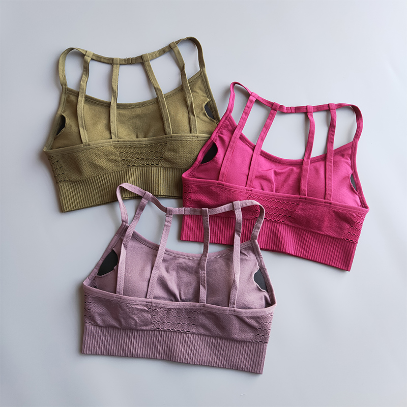 Có Hoa Kỳ Chéo Lưng 4 Liền Mạch Áo Ngực Thể Thao Nữ Áo Bra Yoga Chống Sốc Biểu Tình Áo Ngực Thể Thao Hàng Đầu Tập Thể Hình áo Ngực