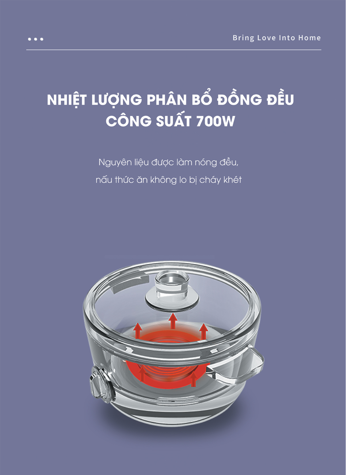 Nồi Lẩu Điện Đa Năng BUMAS K02 - Dung Tích 2.5L, Chống Dính, Nấu Lẩu, Nấu Ăn Đa Năng Cho Gia Đình Hàng chính hãng BUMAS