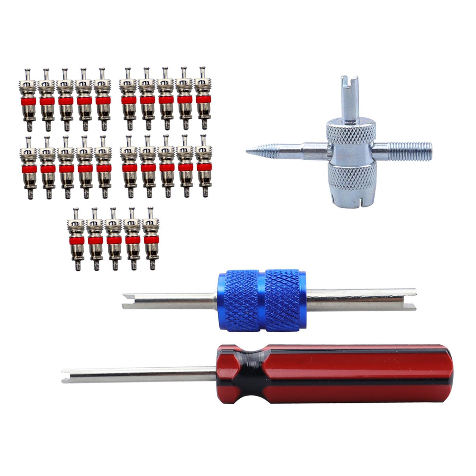 Core Remover Tool   Stem Tool ,Durable Tire  Repair Tool Professional, Dual Single Head Installer Tools for Bicycles