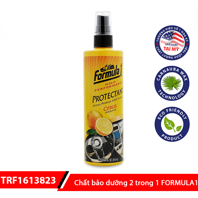 Chất Bảo Dưỡng Táp Lô, Ốp Chụp Mâm Nhựa 2 Trong 1 FORMULA Protectant StraWberry 315ml 613824 Hương