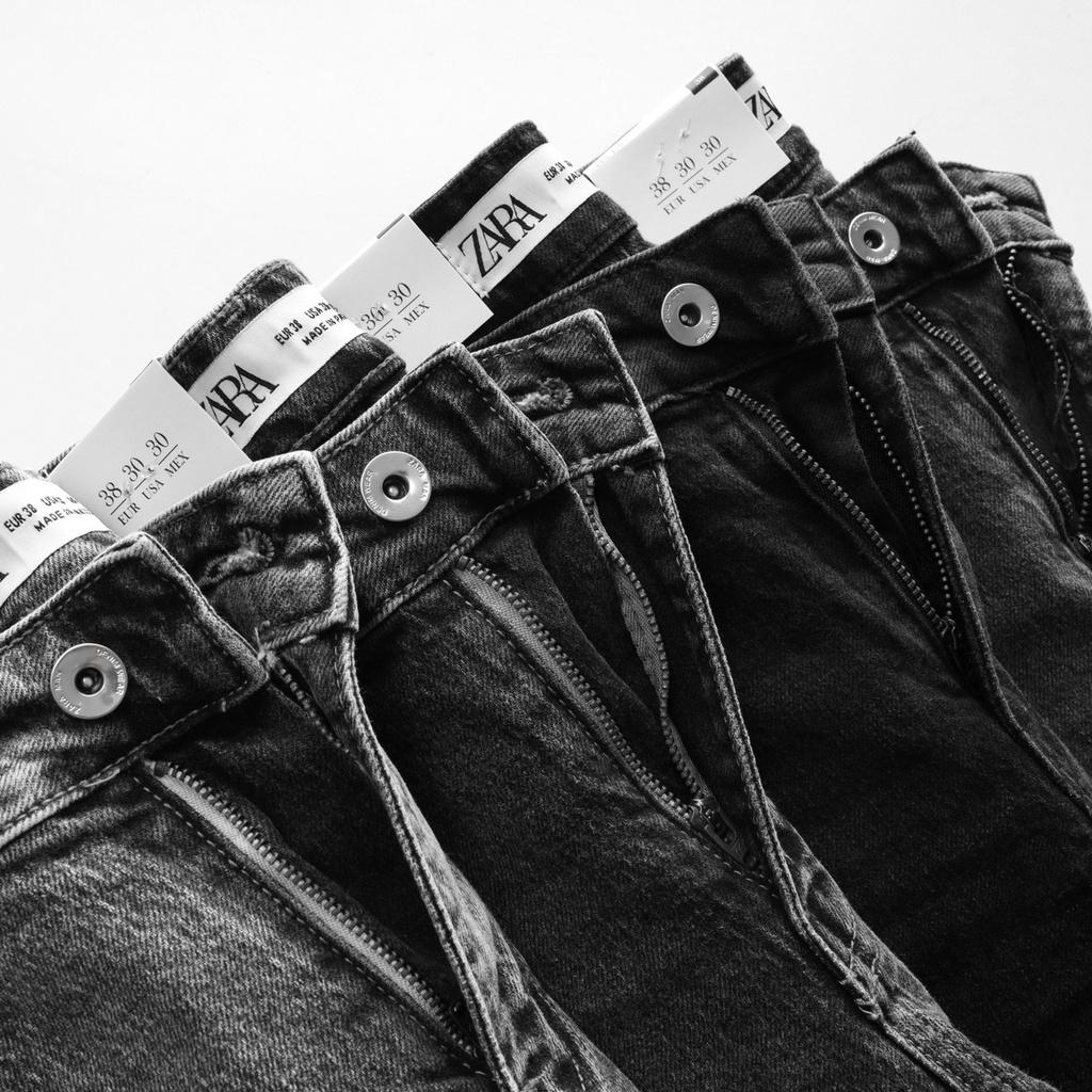 Quần jeans nam VNXK form slimfit màu Xám đậm / Xám nhạt wash trơn - LASTORE MENSWEAR