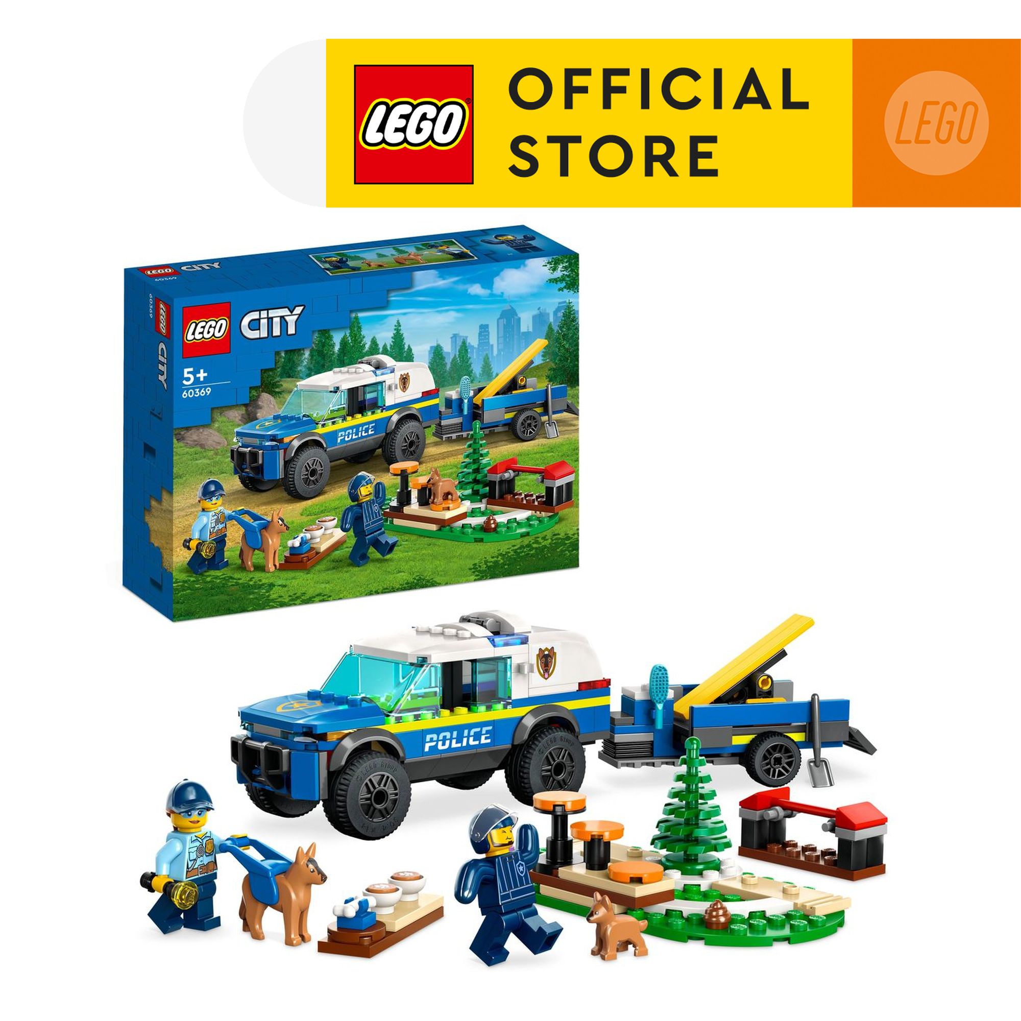 LEGO City 60369 Xe Huấn Luyện Cảnh Khuyển (197 Chi Tiết)
