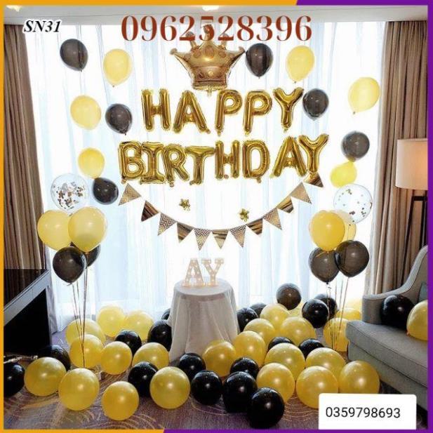 Set Bóng️Trang Trí Sinh Nhật️Happy Birthday Tông nhiều mầu