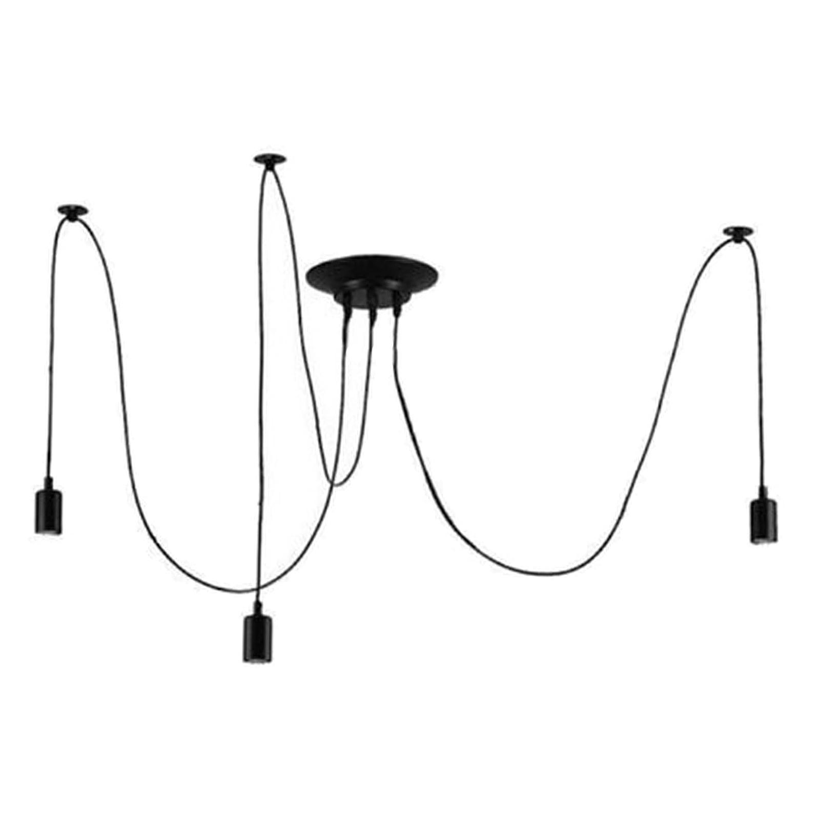 Multi Pendant Chandelier Adjustable DIY Ceiling Spider Pendant Light 1-Head