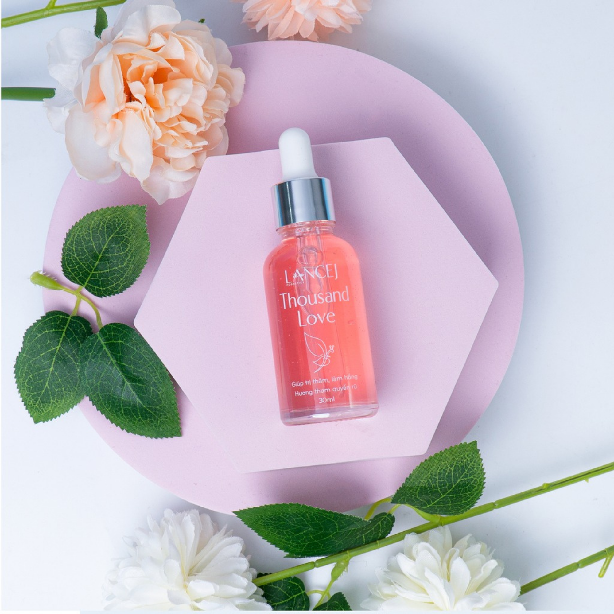 Bộ Đôi Vệ Sinh Phụ Khoa THOUSAND LOVE 100ml, Xịt Khử Mùi Hôi, Serum Chăm Sóc Da, Cân Bằng PH