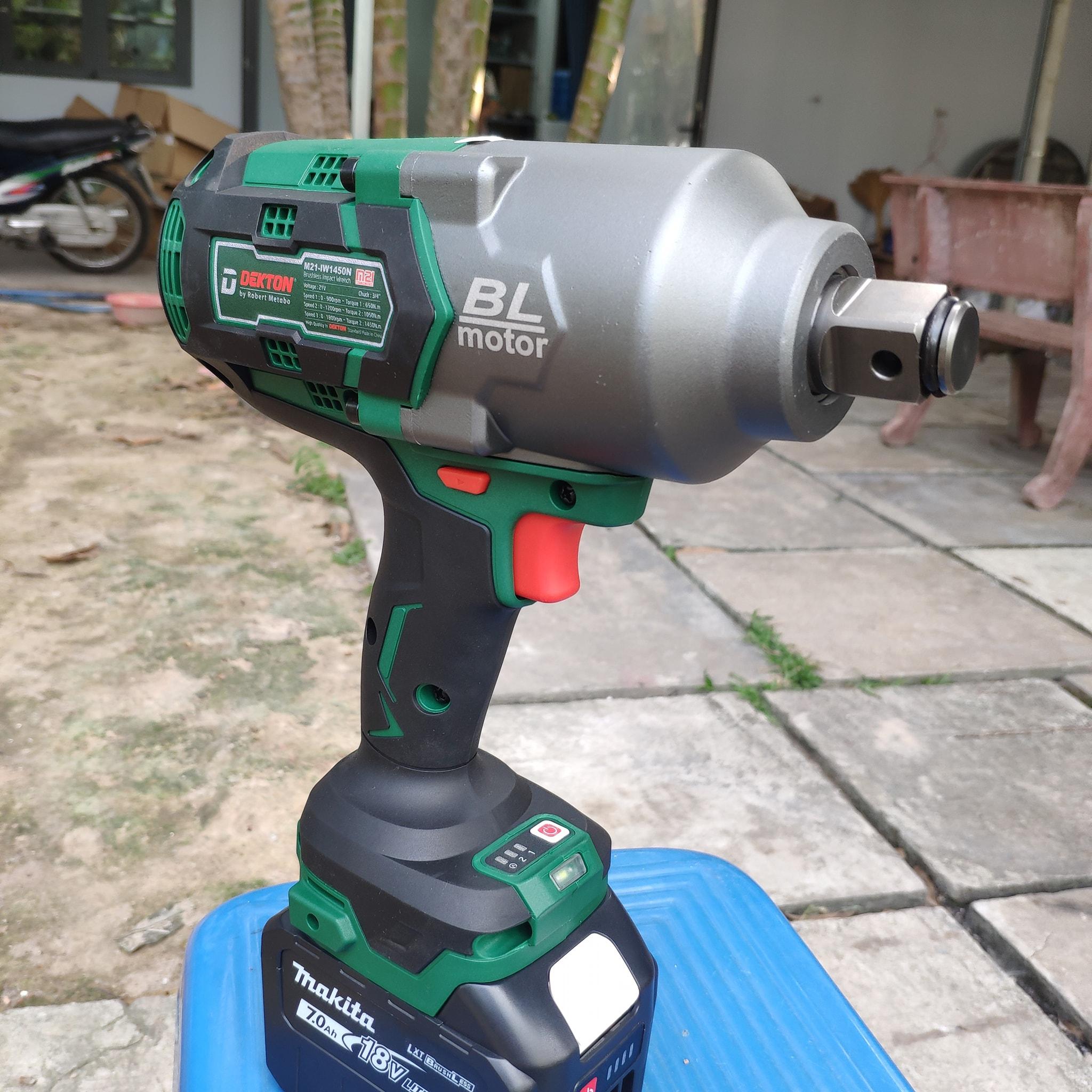 MÁY SIẾT BULON 21V ĐẦU 3/4 DEKTON M21-IW1450N - HÀNG CHÍNH HÃNG