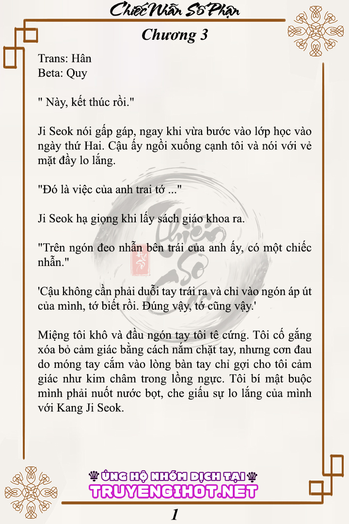 Chiếc nhẫn số phận chapter 3