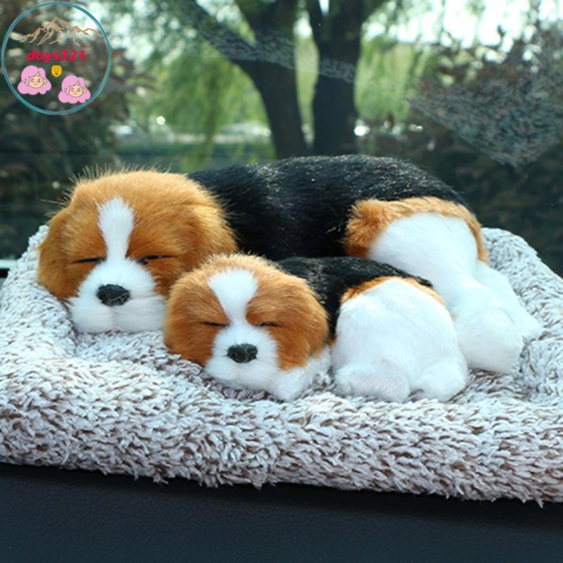 Mẹ con Thú bông GIỐNG THẬT 99% chó mèo sói gấu lõi than hoạt tính lọc không khí khử mùi trang trí xe hơi ô