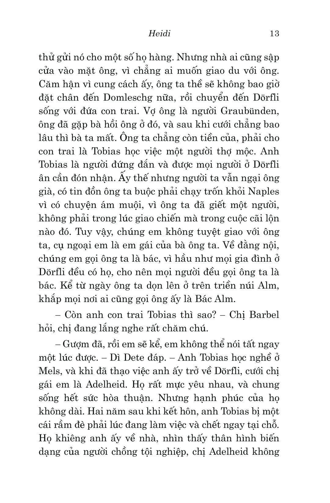 Văn Học Cổ Điển - Heidi (Tái Bản 2023)