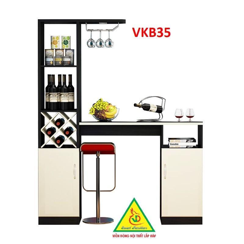 Quầy bar mini, Bàn bar, kệ rượu chia không gian VKB35 - Nội thất lắp ráp Viễn Đông ADV