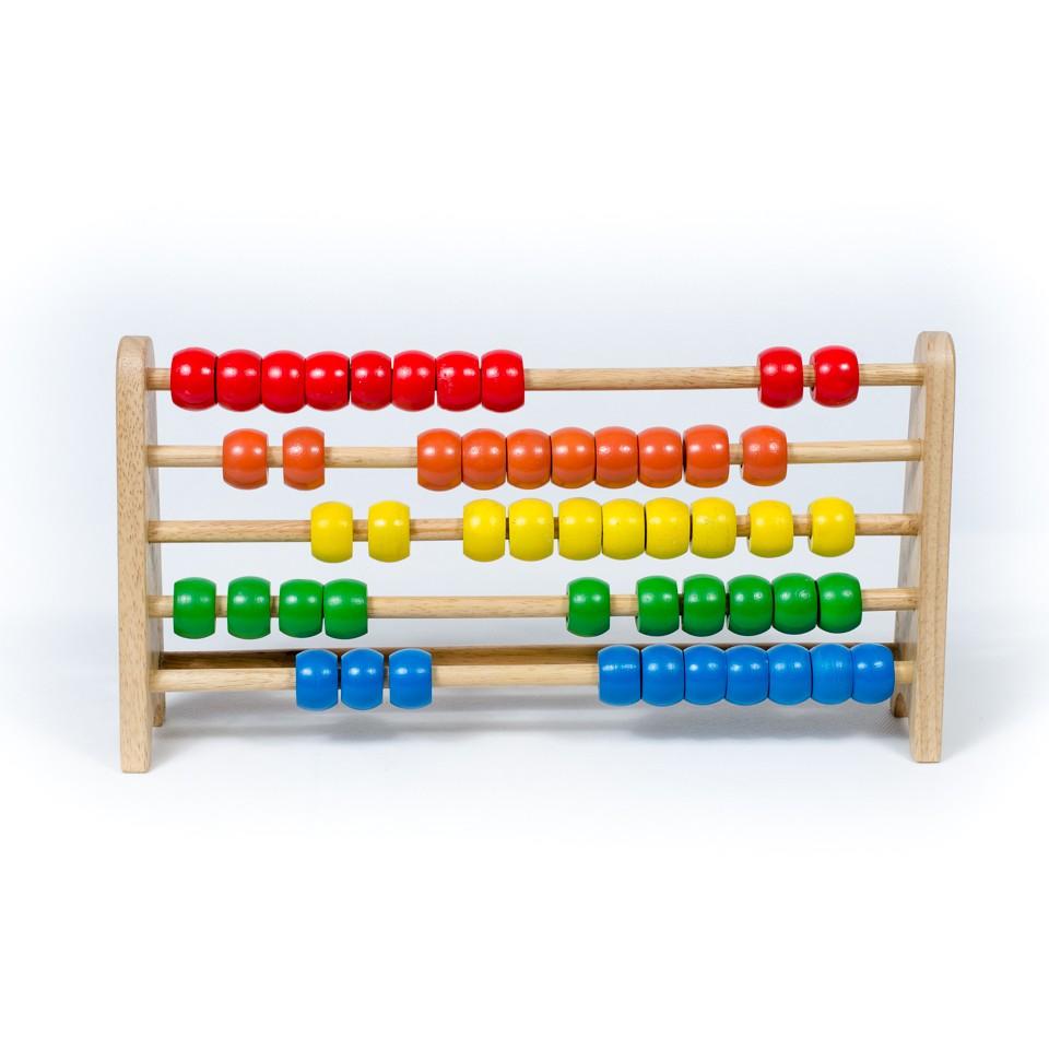 Học đếm đến 10 tròn bằng gỗ cao cấp, đồ chơi giáo dục mầm non cho bé