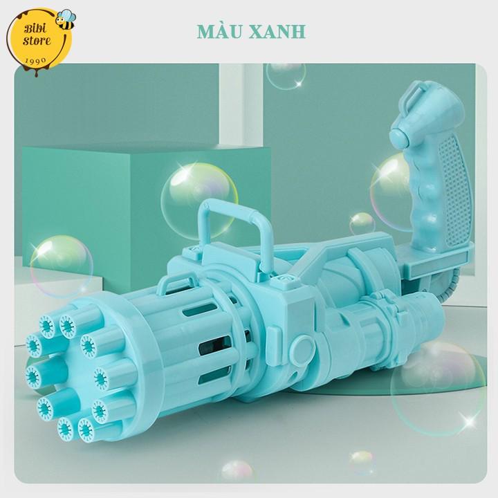 MÁY BẮN BONG BÓNG XÀ PHÒNG 10 NÒNG SIÊU MẠNH ( Tặng kèm 01 lọ xà phòng + tặng pin )