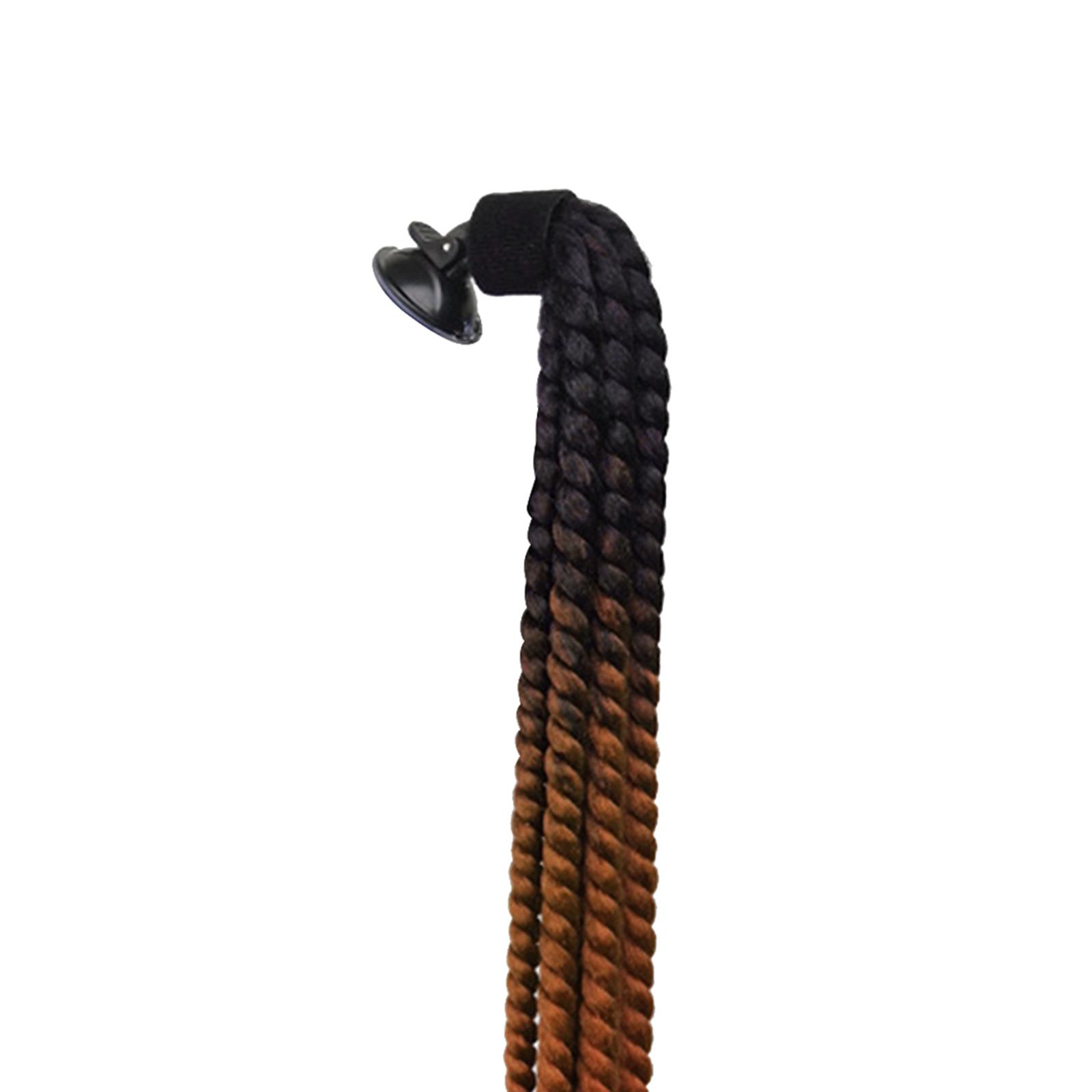 Helmet Pigtails Gradient Ramp Helmet Braids Ponytail Helmet Hair for Motorbike Motorcycle Helmet Braids Hair Tails