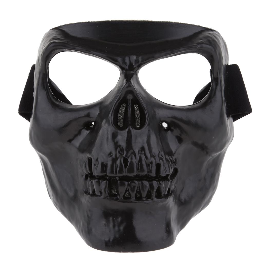 Motorbike Helmet Skull Monster Bones Demon Visor Full Face Mask Halloween