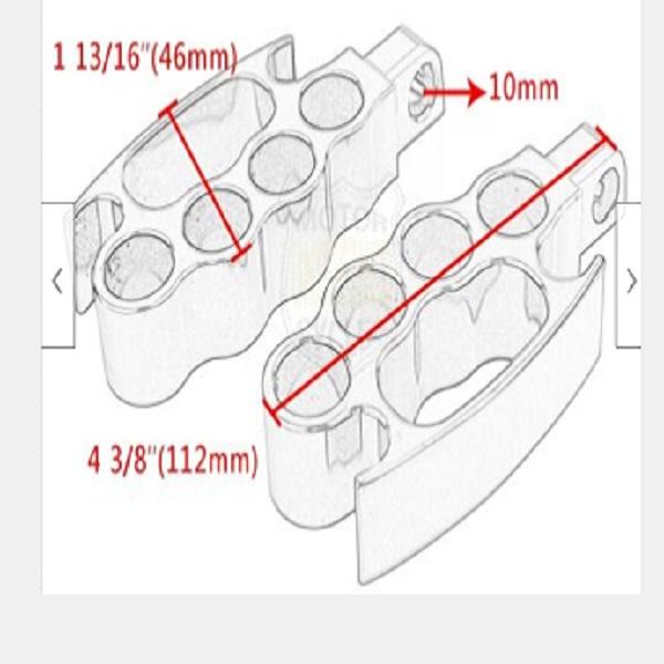 2Pcs Flying Foot Pegs Footpegs Custom Pedal For XL