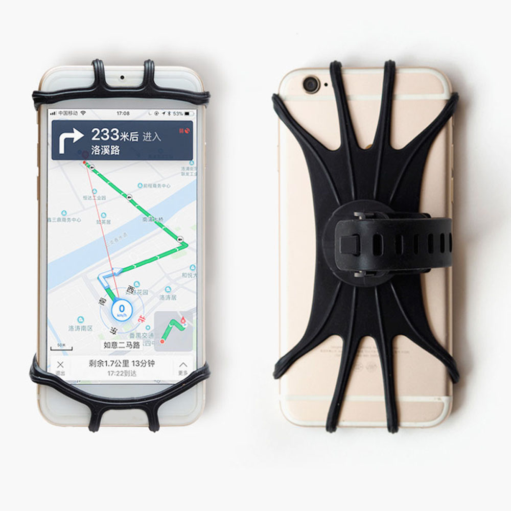 Giá Đỡ Điện Thoại GPS Trên Xe Đạp Tay Cầm Kẹp Silicone
