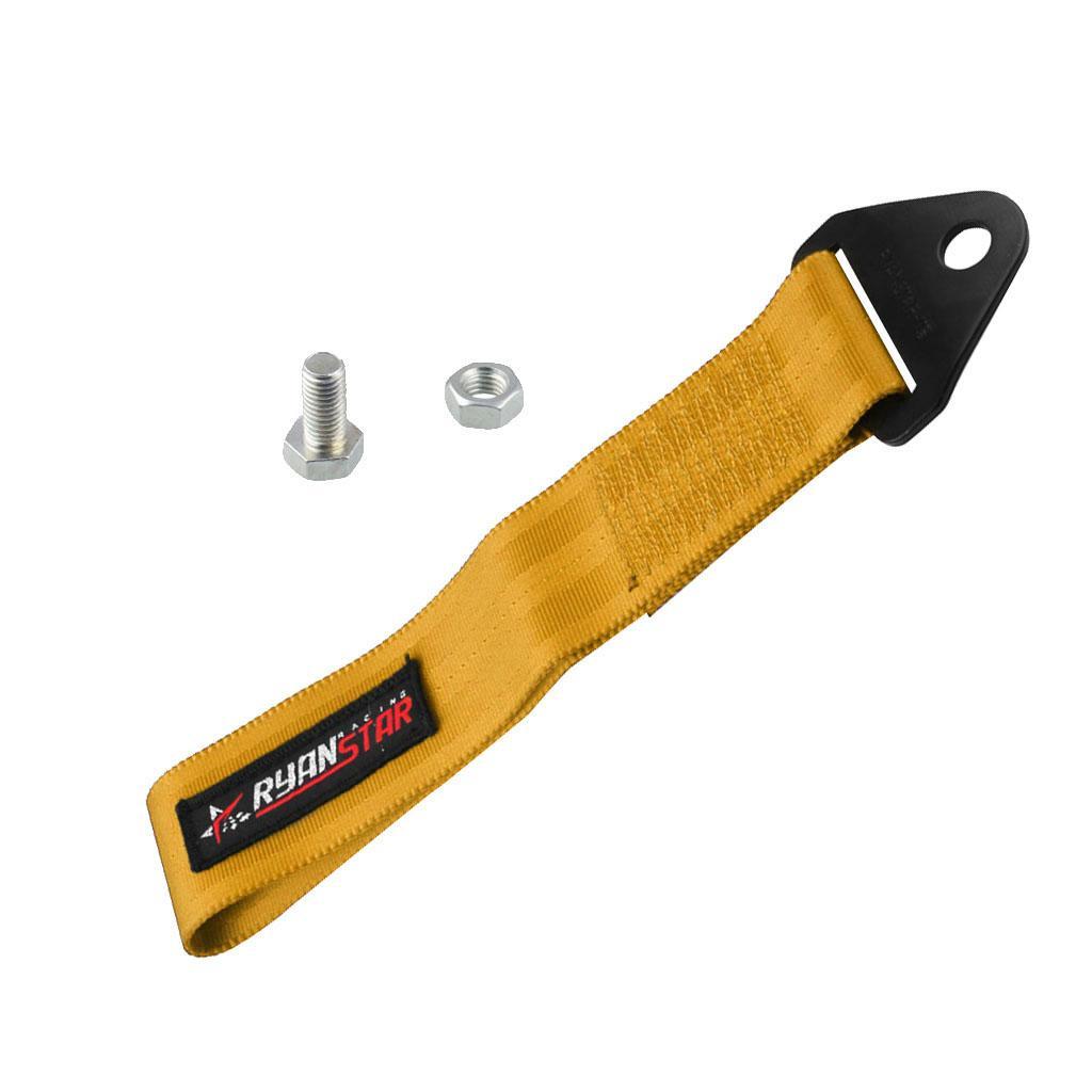 Easy Install  Car Tow Strap Set Front/Rear Bumper Hook Green