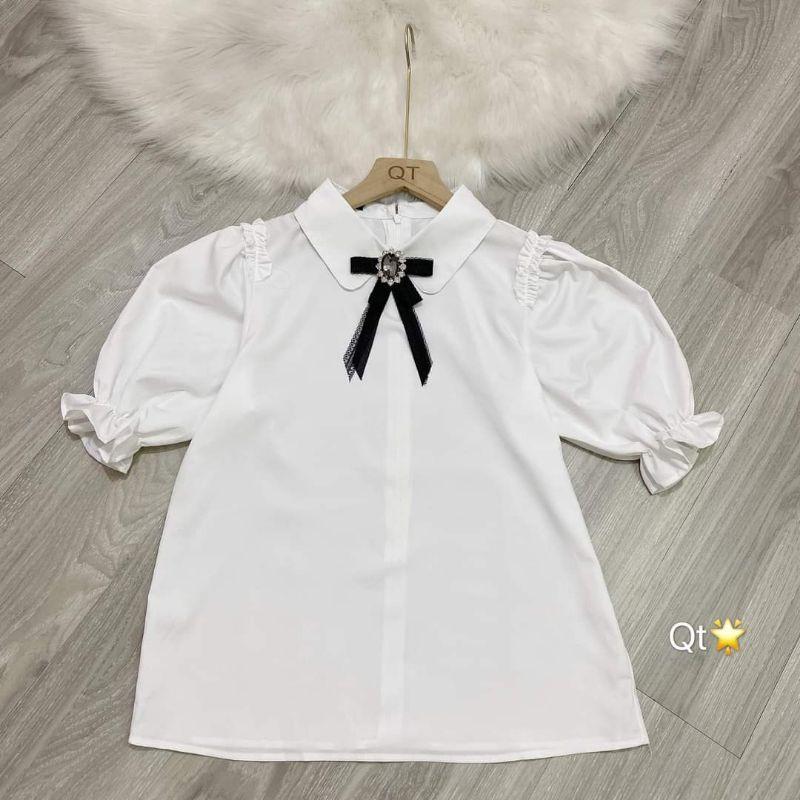 Sơ mi cổ nơ siêu xinh