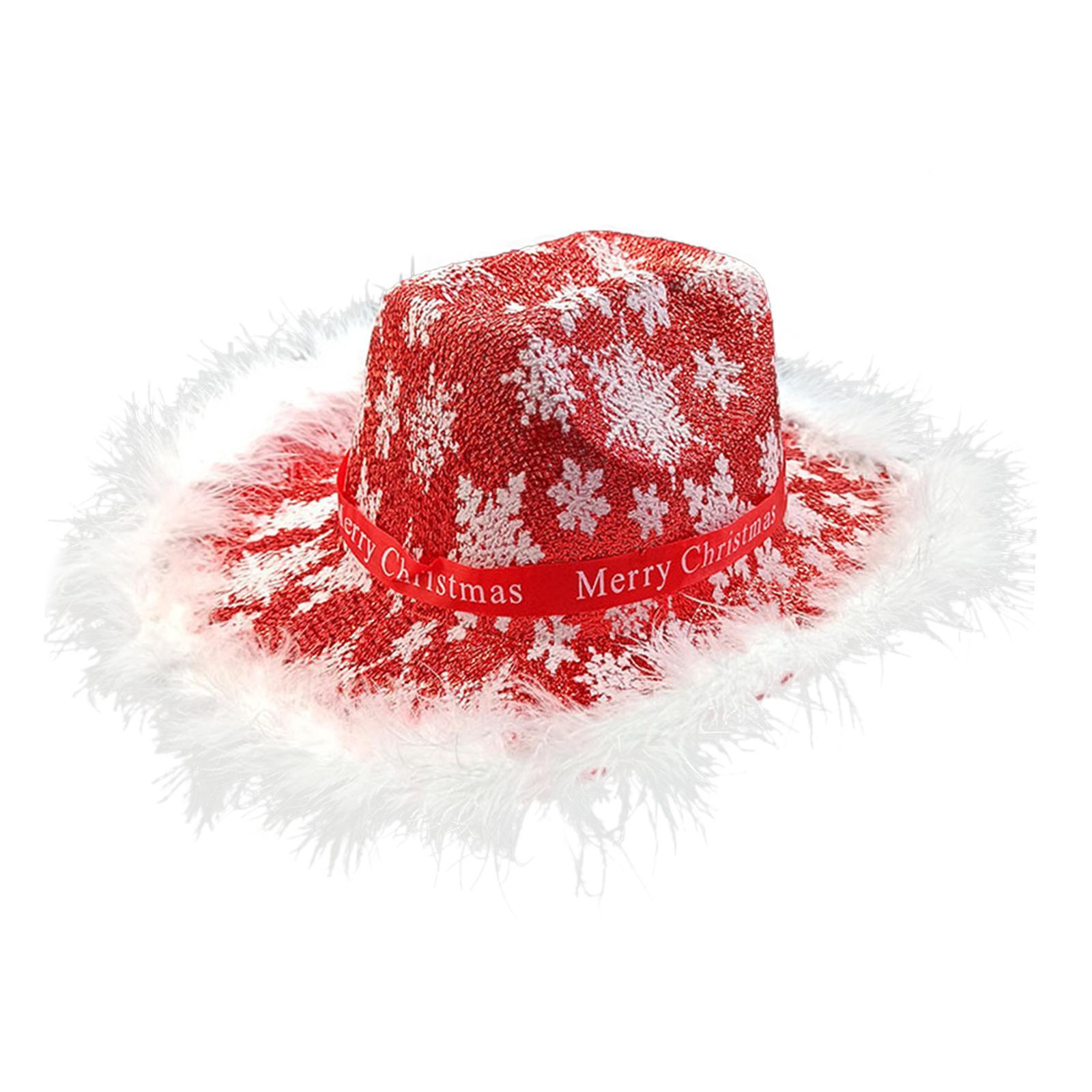 Western Cowboy Hat Wide Brim Cowgirl Hat for Christmas Carnival Costume