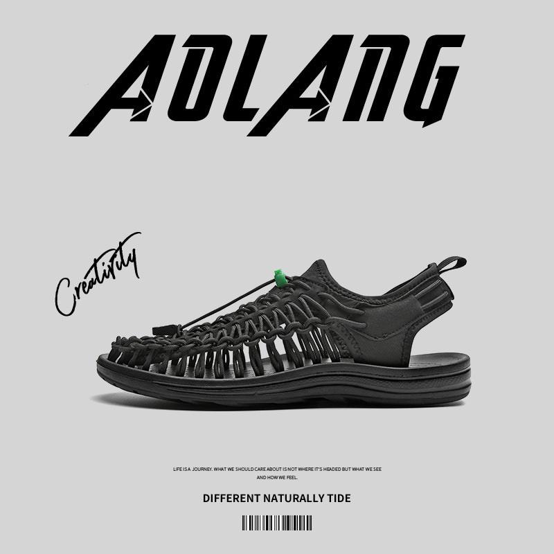 Giày Sandal Aolang Black A218 (Đen)