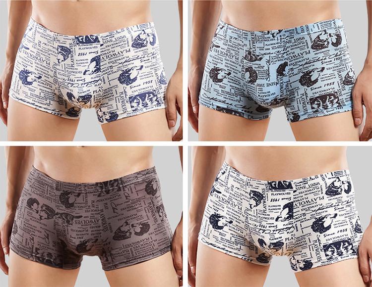 Combo 04 quần sịp nam cao cấp có hộp và túi làm quà tặng